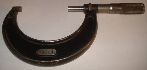 STARRETT T436.1FL-3 MICROMETER 2-3 IN W/ FRICTION THIMBLE .0001 GRADS LOCKNUT
