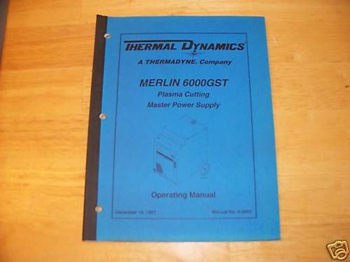 Thermal Dynamics power supply operating manual