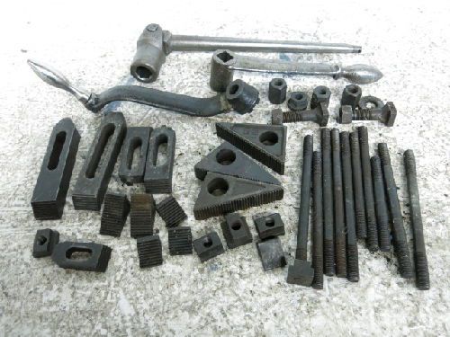 35 piece machinist &amp; lathe tooling lot,te-co,enco,step blocks,edge clamps for sale