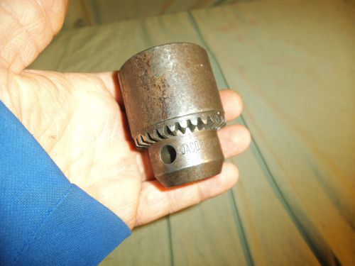 Estate Vintage Machinist  Lathe Tool  No 6 A 33 Taper 1/2&#034; Cap Jacobs Chuck  # 8