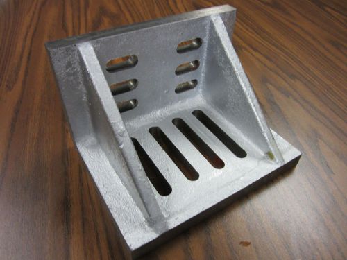 Slotted Angle Plate webbed End 8x6x5&#034; high tensil cast iron accurate ground-new