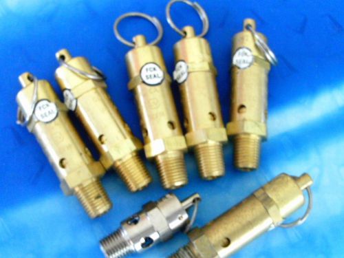 F.C.Kingston Co. brass relief valves&amp;1 stainless CD model st25 1/4 NPT