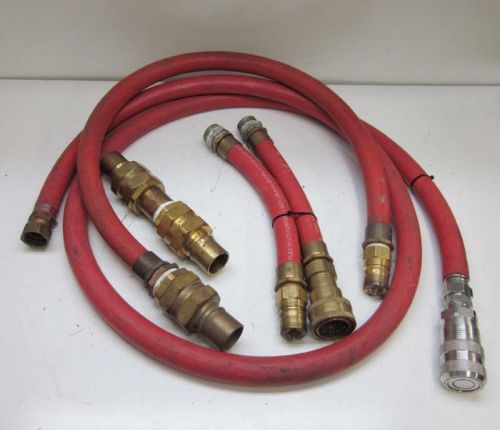 Lot 15&#039;&#039;&#039;&#039;/qty (4) duro flex 1&#034; hoses w/10 parker fittings for sale