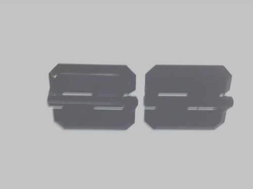 Qty 6 Black Acrylic Hinges 1-1/2&#034; x 1-3/4&#034;