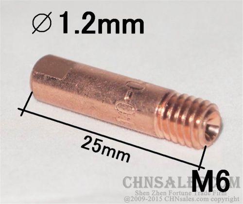 10 pcs mb-15ak mig/mag welding torch contact tip 1.2x25 for sale