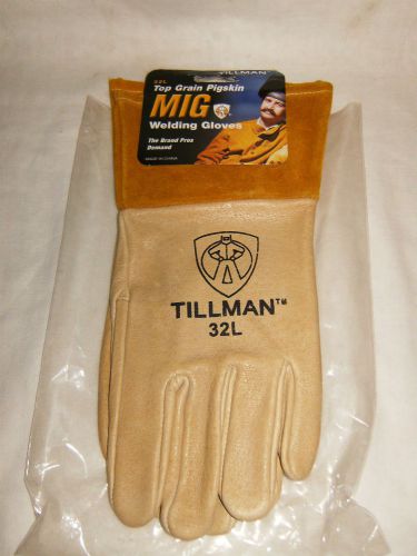 Tillman Pigskin Pair Large MIG Welding Gloves #32L 4&#034;Cuff,Kevlar Stitching QTY 1