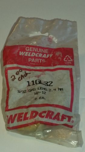 Weldcraft 11GL32 3/32&#034; Gas Lens Collet Body For Radnor 12 Series Torch 2 Pack