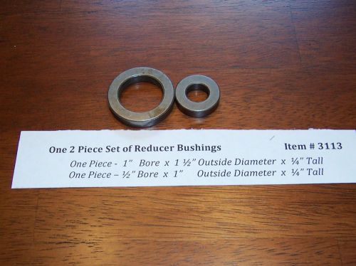 Shaper Cutter Arbor Spindle - SET OF 2 Bushings - 1” &amp; 1/2” BORE 