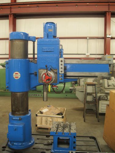 Radial Arm Drill: 4&#039; x 13&#034; Ikeda RM-1300, 5MT, 5HP, 30-1440 RPM, Box Table, &#039;66
