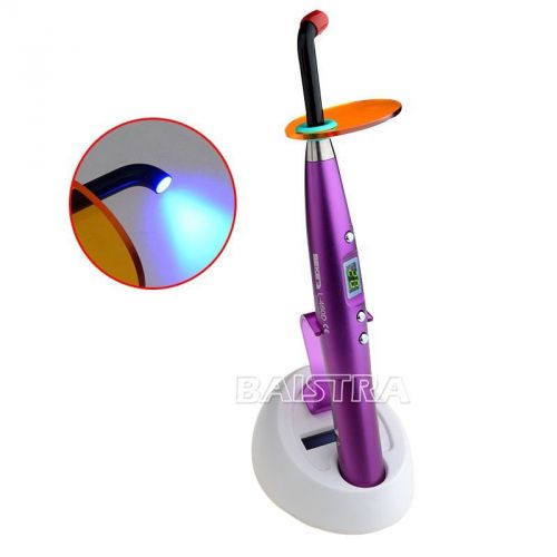 New dental led cordless wireless curing light lamp with light meter 1400mw/cm? for sale