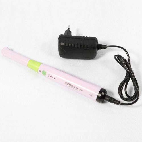 1x dental compact led curing light lamp cordless wireless 5w pink 330° rotation for sale
