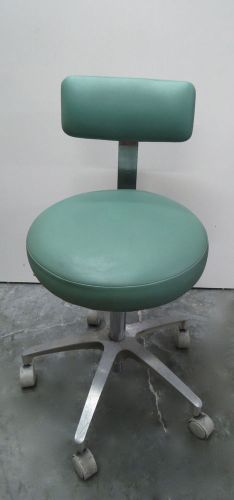 Adec 1600 green adjustable doctor&#039;s dental stool - a-dec round seat doctor chair for sale