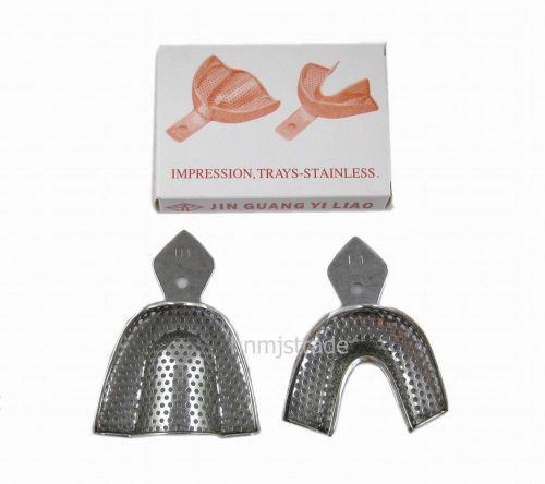 1 Set New stainless steel Impression Trays-Stainless For Dental U1 L1 Large
