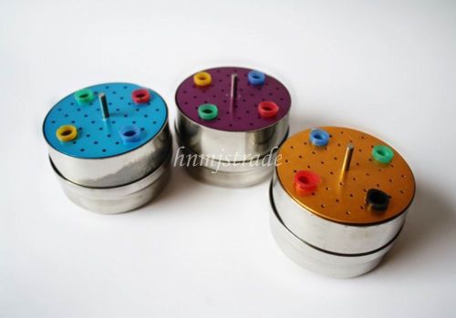 5Pcs Stainless steel CR dental endo Disinfection box 3 color