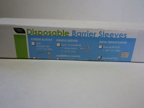 Dental disposable pac-dent barrier digital sensor sleeve 1 5/8&#034;x8&#034; long 500pk for sale