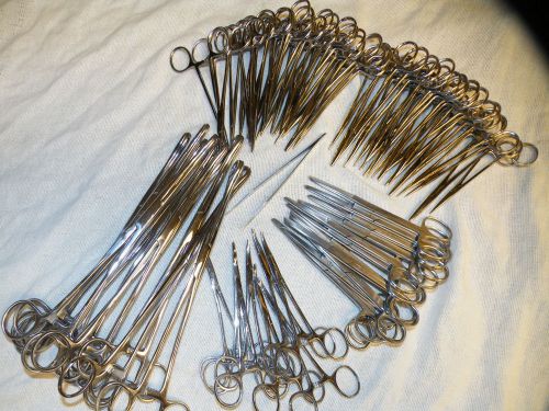 Lot 69 instrument surgical medical dental lab craft hemostat sponge tools hobby for sale