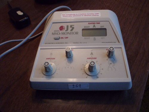 Myo-tronics j5 myo-monitor electrical dental oral muscle stimulator &amp; relaxer for sale
