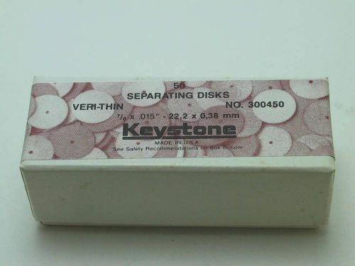 National Keystone Veri-Thin Seperating Discs Dental box of 50