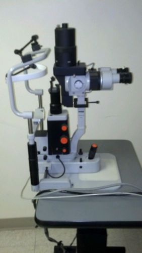 Slit lamp: carl zeiss 30 sl-m w/ motorized table top &amp; foot pedal (updated!) for sale