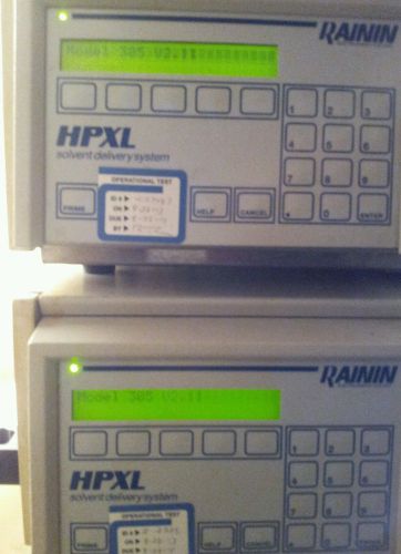 Pair of rainin hpxc model 305 solvent delivery pumps 2 units with vortexer hplc for sale