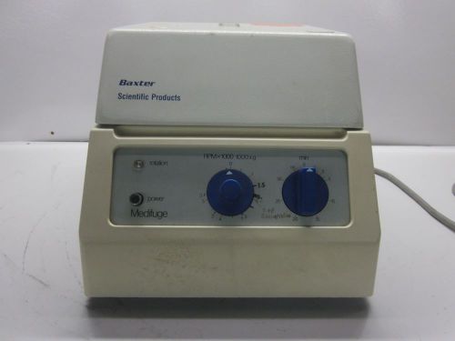 Baxter medifuge a, model 1215 centrifuge with rotor for sale