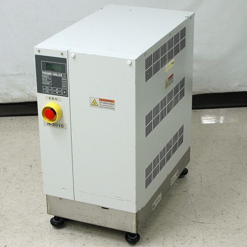 Smc inr-498-016c thermo chiller/heater water cooled recirculator runs has issues for sale