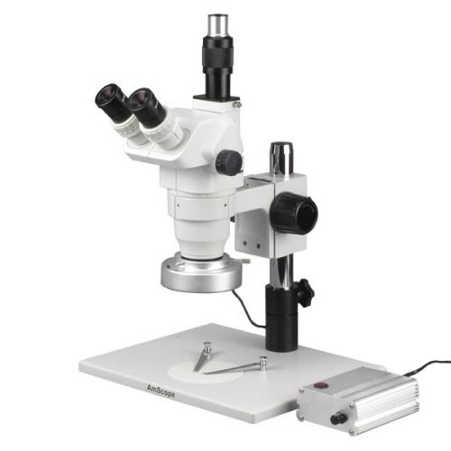 3.35X-90X Zoom Microscope with 80-LED Aluminum Ring Light