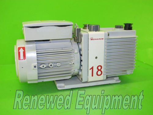 Edwards 18 Model E1M18 Rotary Vane Vacuum Pump *PARTS AS-IS*