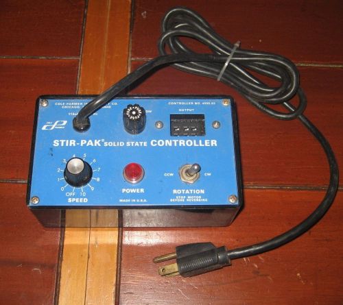 Cole Parmer Stir-Pak Solid State Stirrer Controller Model# 4558-03