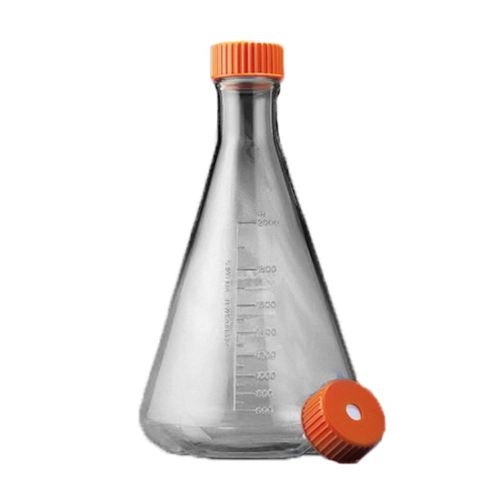 Corning 2L Baffled Polycarbonate Erlenmeyer Flask with Vent Cap (Cat#: 431256)