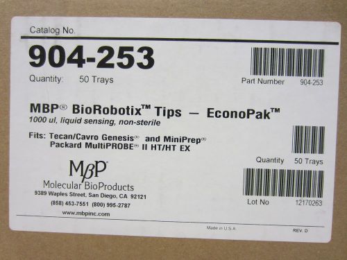 MBP BioRoboTix Tips (case of 4800) 1000 µL liquid sensing 904-253 21402189
