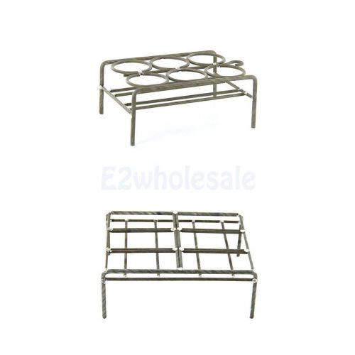 2pcs 6-hole lab test sample cupel holder rack tray stands for alumina crucible for sale
