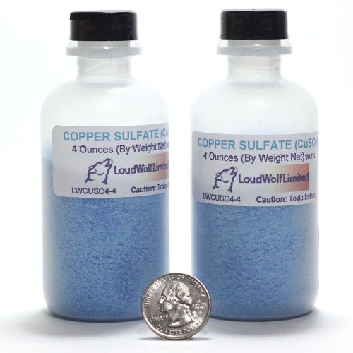 Copper Sulphate Dry fine powder  HALF  POUND In Plastic bottles (Copper sulfate)