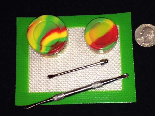 Silicone mat jar slick pad  no stiick shatter proof tool set for sale
