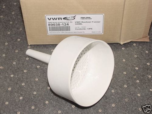 VWR Porcelain Buchner Filter Funnel 89038-124 320 ml 160 mm Fits 90 mm Paper NEW