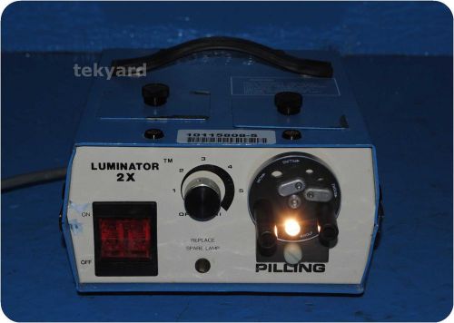 PILLING 52-1281 FIBER OPTIC LIGHT SOURCE / ILLUMINATOR 2X @