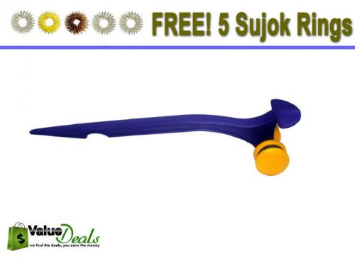 Brand New Spine Roll Massager For Back Pain Reliever With Free Sujok Rings