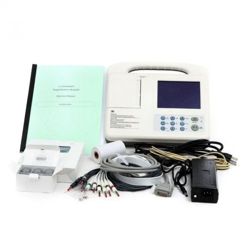 7-inch color lcd  digital 3-channel 12-lead electrocardiograph ecg/ekg machine for sale