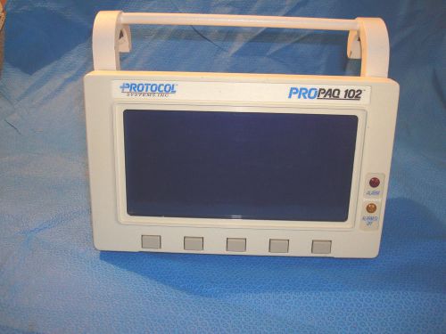 Protocol Propaq 102 Patient Monitor - &#034;Blue&#034; Display