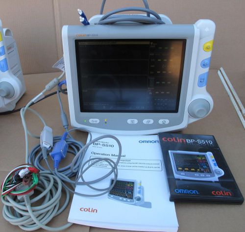 Colin bp- s510 patient monitor with printer option and stand for sale