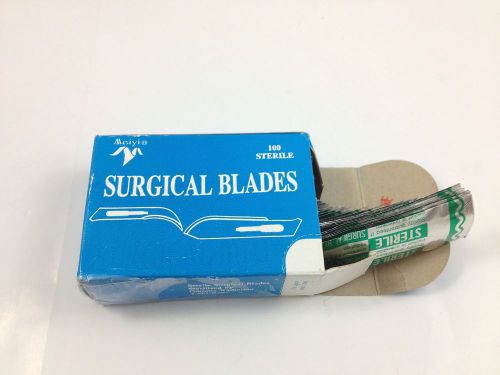 Box Of 100 Sterile Surgical Blades ~ 10 No. 3 Fitment ~ Individually Sealed Pack