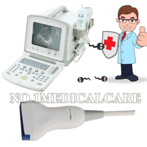 NEW, Portable B Ultrasound Scanner CMS600B-2 with 7.5 MHZ Liner Probe