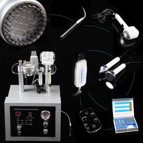 6-1 Pro Microdermabrasion Anti-aging Ultrasonic Scrubber Photon Hot&amp;Cold Hammer
