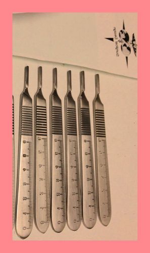 6 Surgical Handle WITH SCALES Surgical Dental Veterinary Instruments