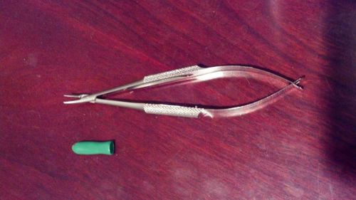 CASTROVIEJO MICRO SURGERY NEEDLE HOLDER CURVED 5&#034; W/ TAPERED JAWS