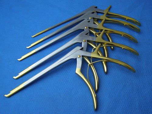 KERRISON Rongeurs 7&#034;GoldTip (1,2,3,4,5mm)Cervical Orthopedic Surgical Instrument