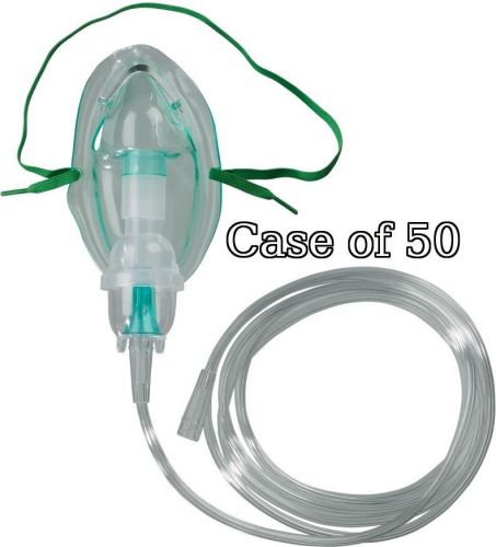 Case of 50, drive nebulizer kit with adult aerosol mask, neb kit #600 nib for sale