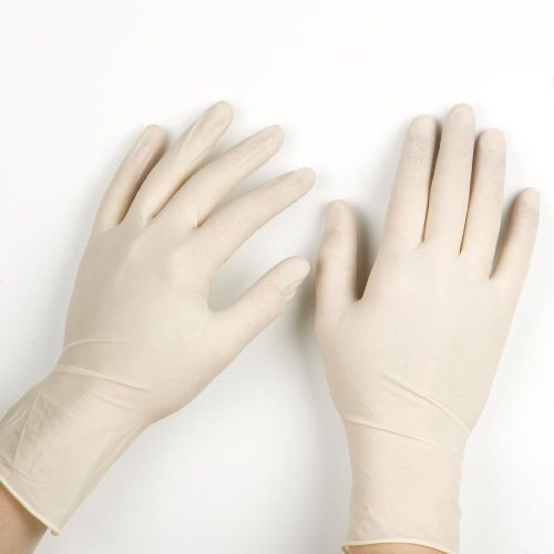 Aurelia vibrant powder free latex gloves 100% natural rubber non sterile for sale