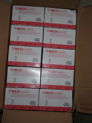 Case of MediGuard Powder Free Latex Gloves - Size Small