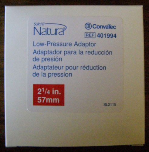 Convatec 401994 Sur-Fit Natura Low-Pressure Adaptor 2 1/4&#034; (Lot of 4)